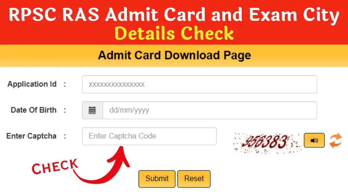 RPSC RAS Admit Card and Exam City Details Notice Released Download Here ...
