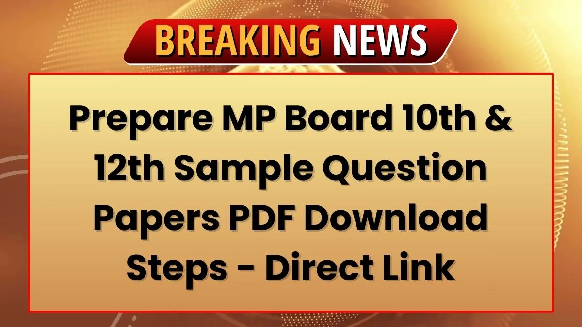 MP Board Sample Paper PDF Download Steps Direct Link